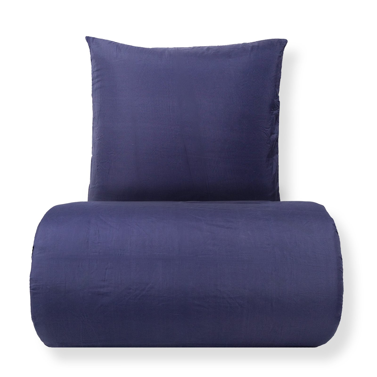 Sängkläder 140x220 cm - Microfiber - Enfärgad mörkblå