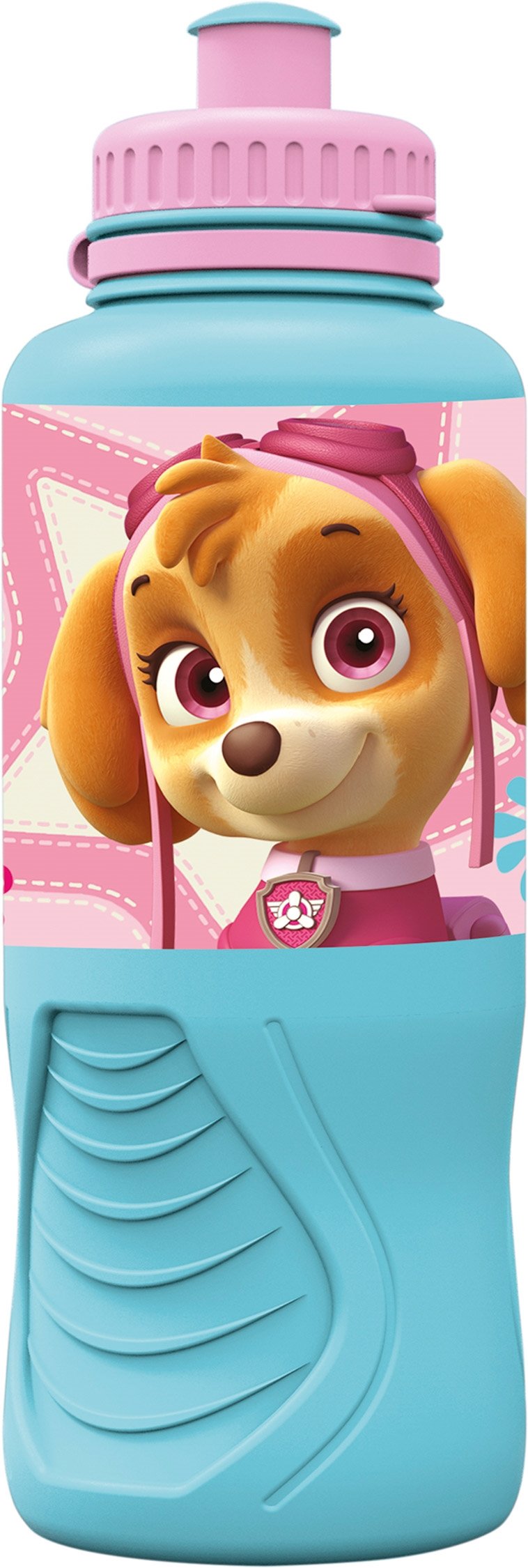 Paw Patrol ljusblå drickflaska - Barnflaska med pip