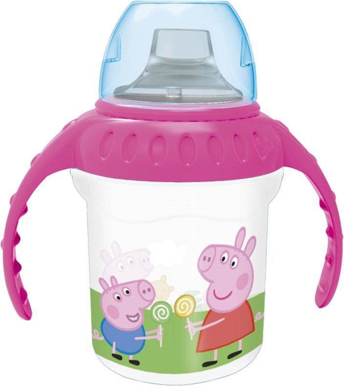 Greta Gris drickmugg med lock och handtag