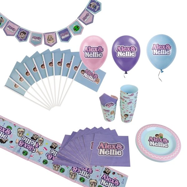Alex & Nellie Soulmates festpaket - Festtillbehör för 10 personer
