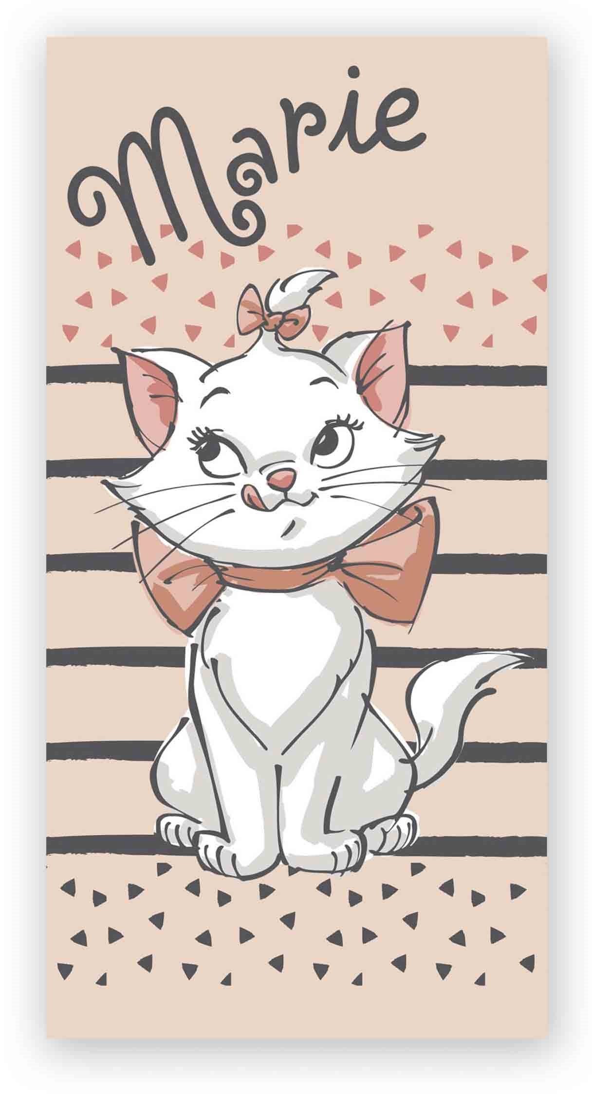 Aristocat Marie handduk - 70x140 cm - 100% bomull - Mjuk badhandduk med Marie från Aristocat