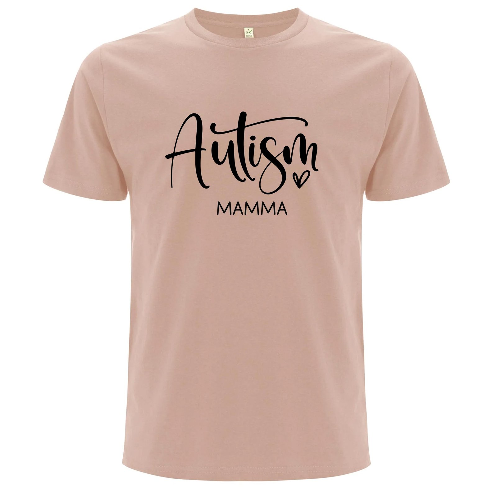 T-shirt för Autism Mammor – Stolt, Stark & Kärleksfull - Misty Pink