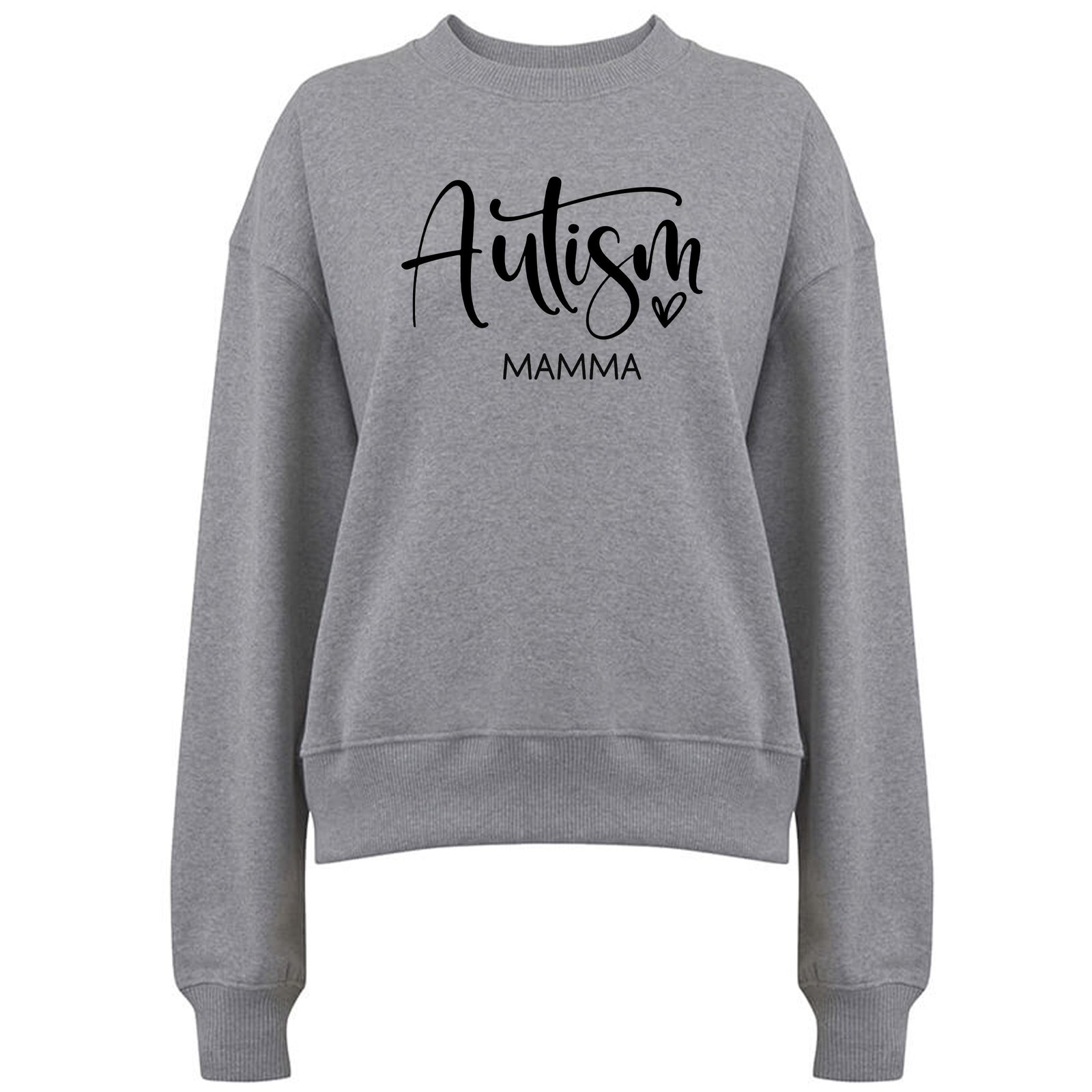 💖 Autism Mamma med Kärlek – En damtröja för Stolta Mammor! - Grå