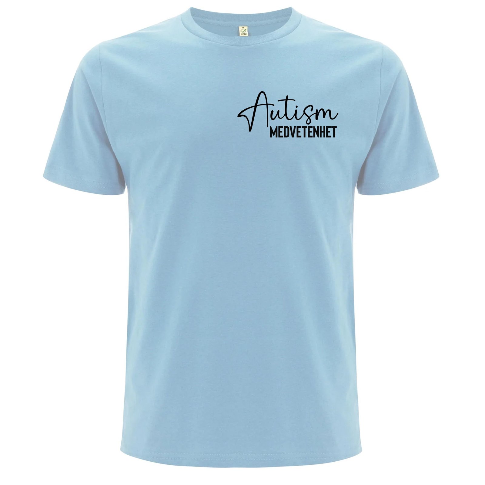 T-shirt med Autism Medvetenhet – Sprid kunskap och förståelse - Ljus Blå