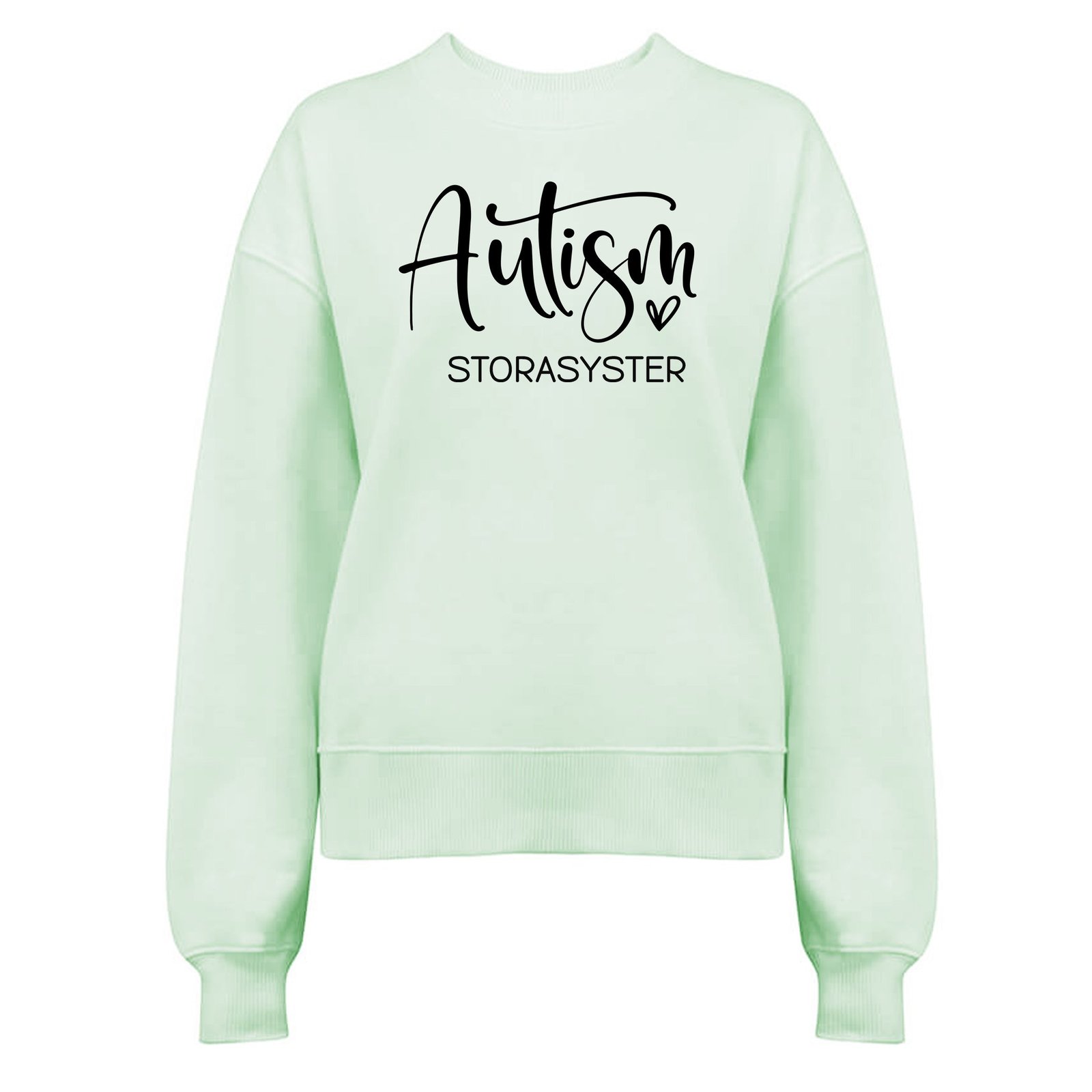 Autism Storasyster - Damtröja 💜 En Syster att vara Stolt över – Sprid Autismmedvetenhet! - Grå