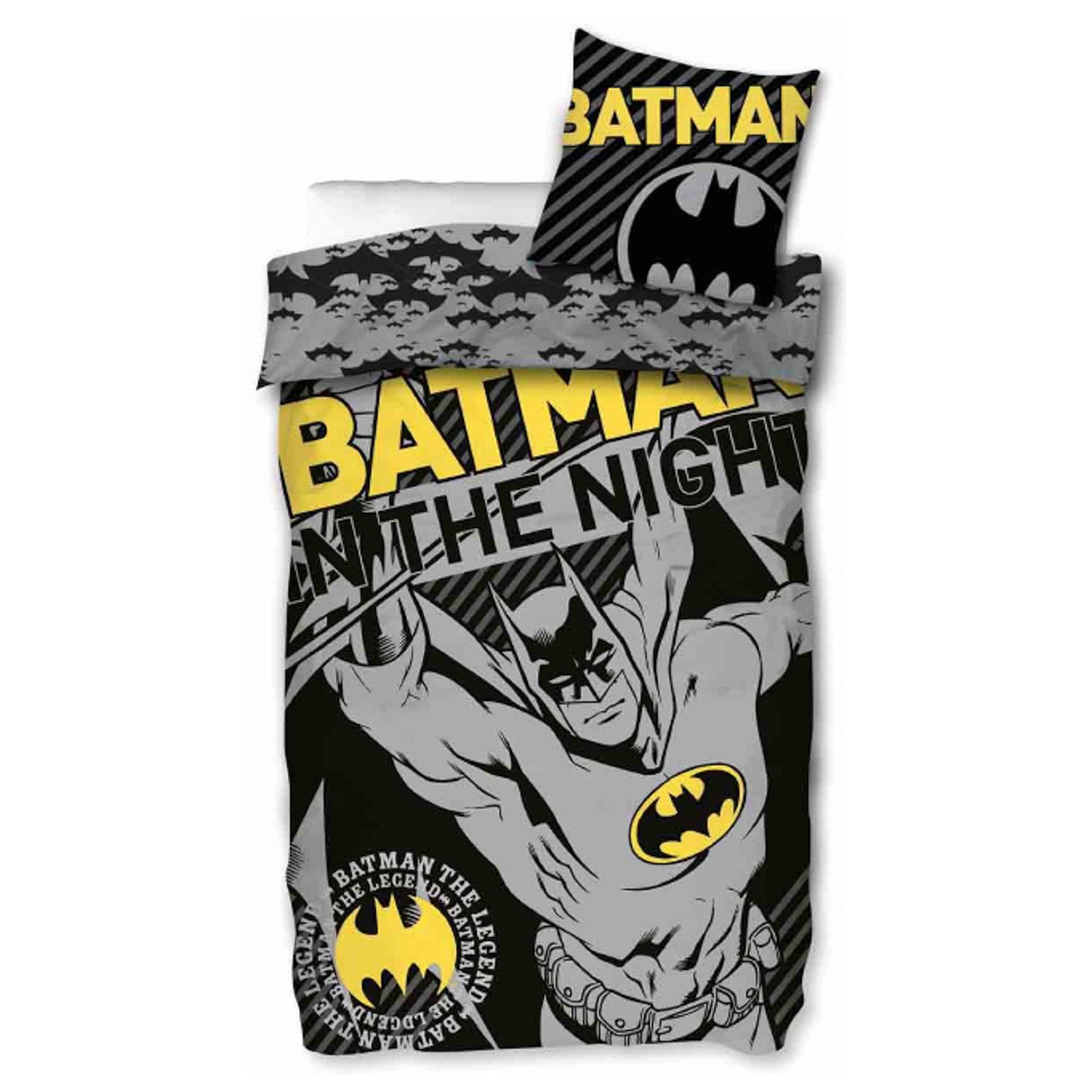 Batman sängkläder - 100% bomull - Barnbäddset 140x200 cm - In The Night