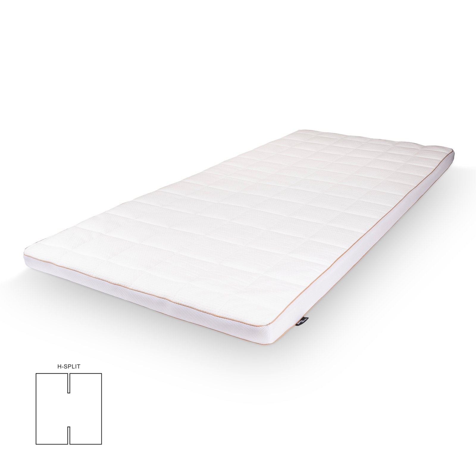 H-split bäddmadrass - 180x200 cm 5 cm hög - NASA Memoryfoam - Ergonomisk bäddmadrass - Borg Living