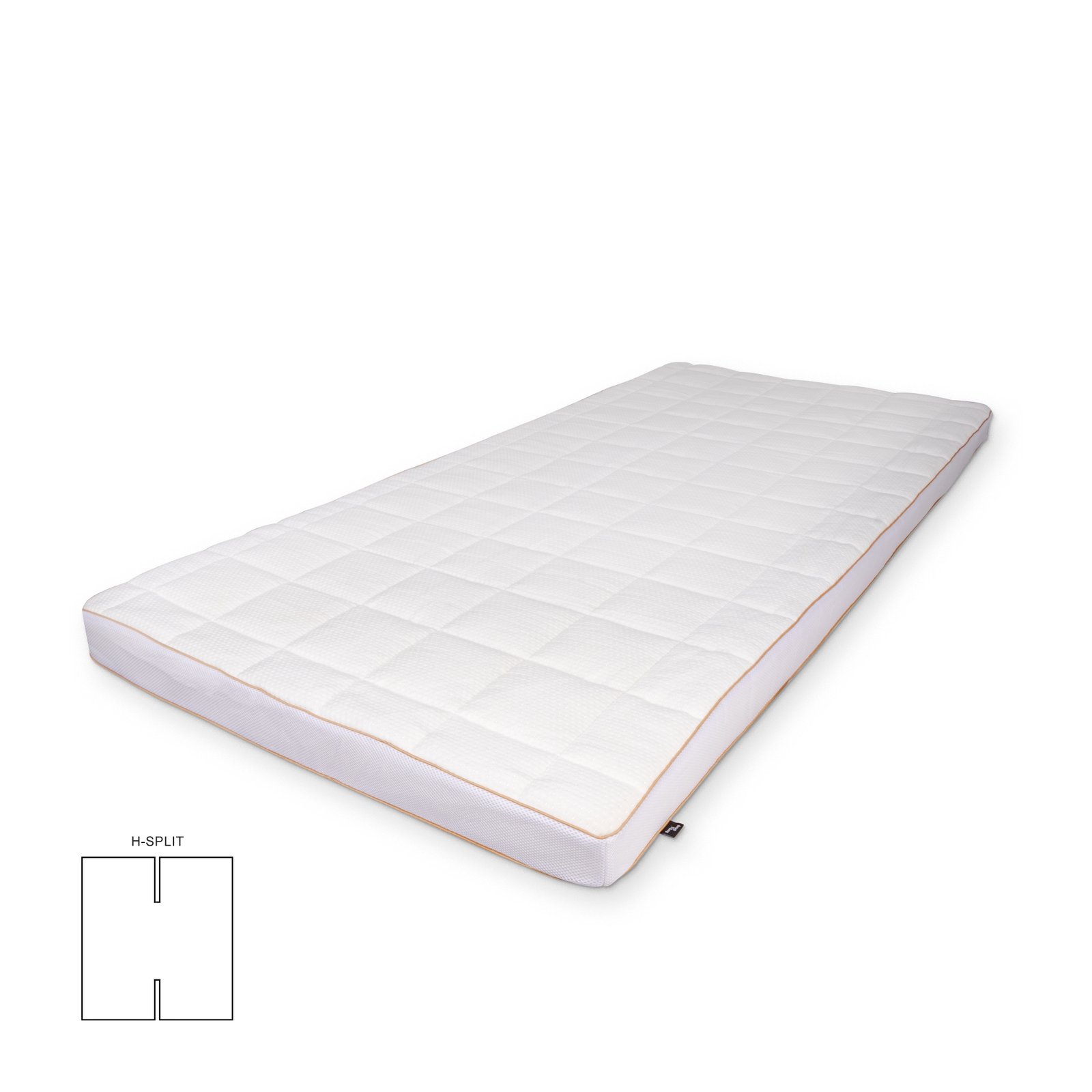 H-split övermadrass 180x200 cm 8 cm hög - NASA Memoryskum - Ergonomisk övermadrass - Borg Living tryckavlastande madrass