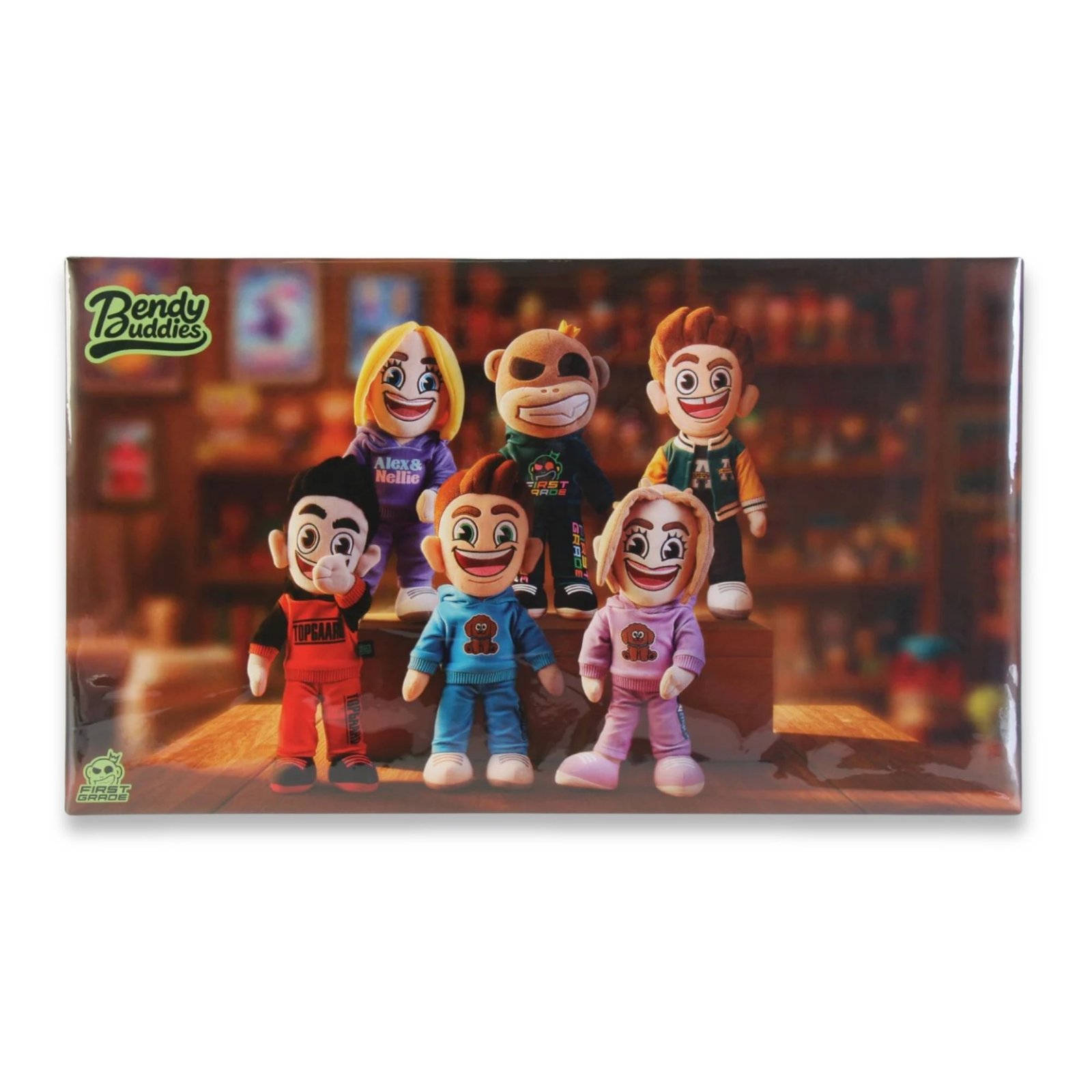 Bendy Buddies skrivunderlägg för skrivbord - 60x35 cm