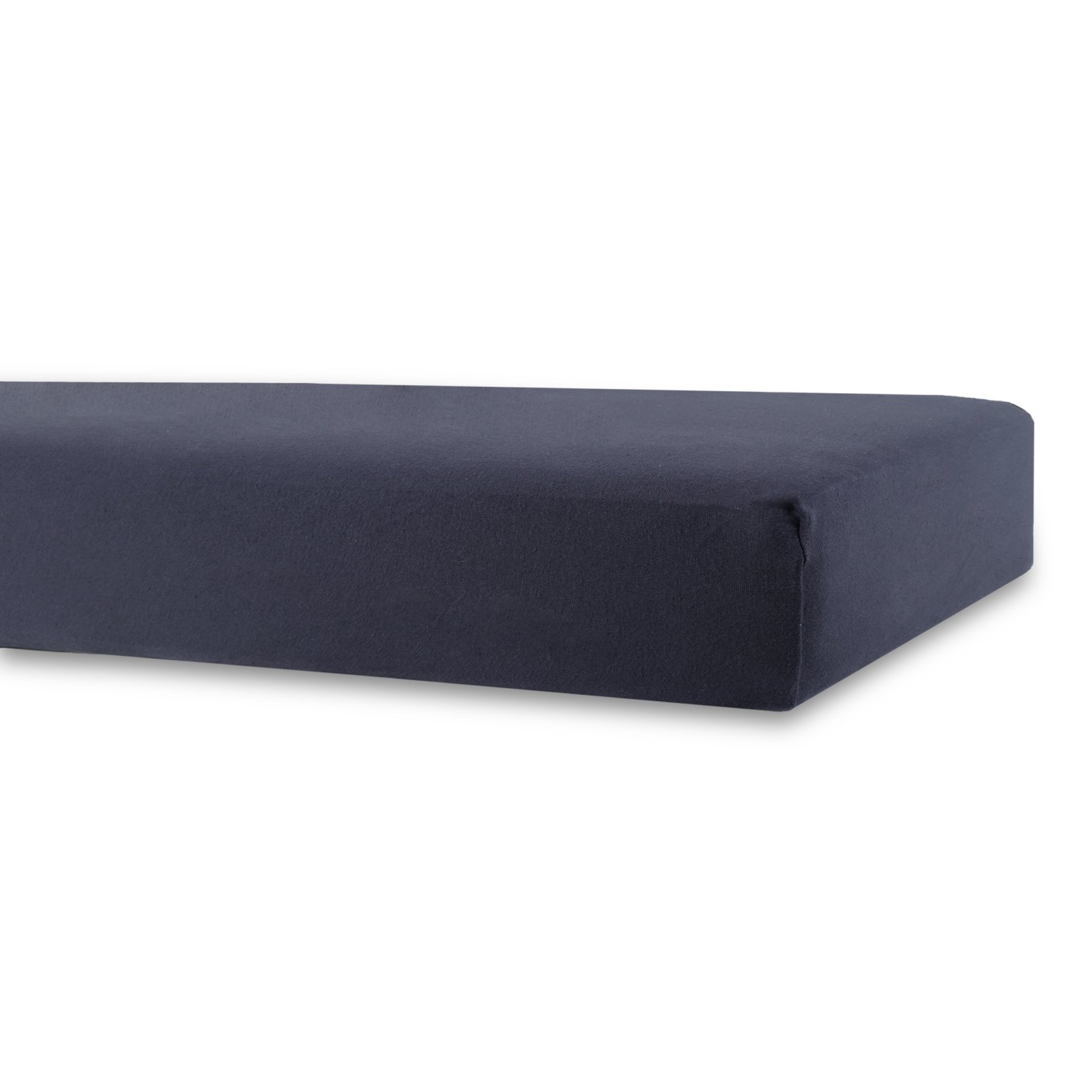 Lakan til barnevogn - 36x98 cm - mörkeblått formsytt lakan - 100% bomull - formsytt lakan til barnevognsmadras
