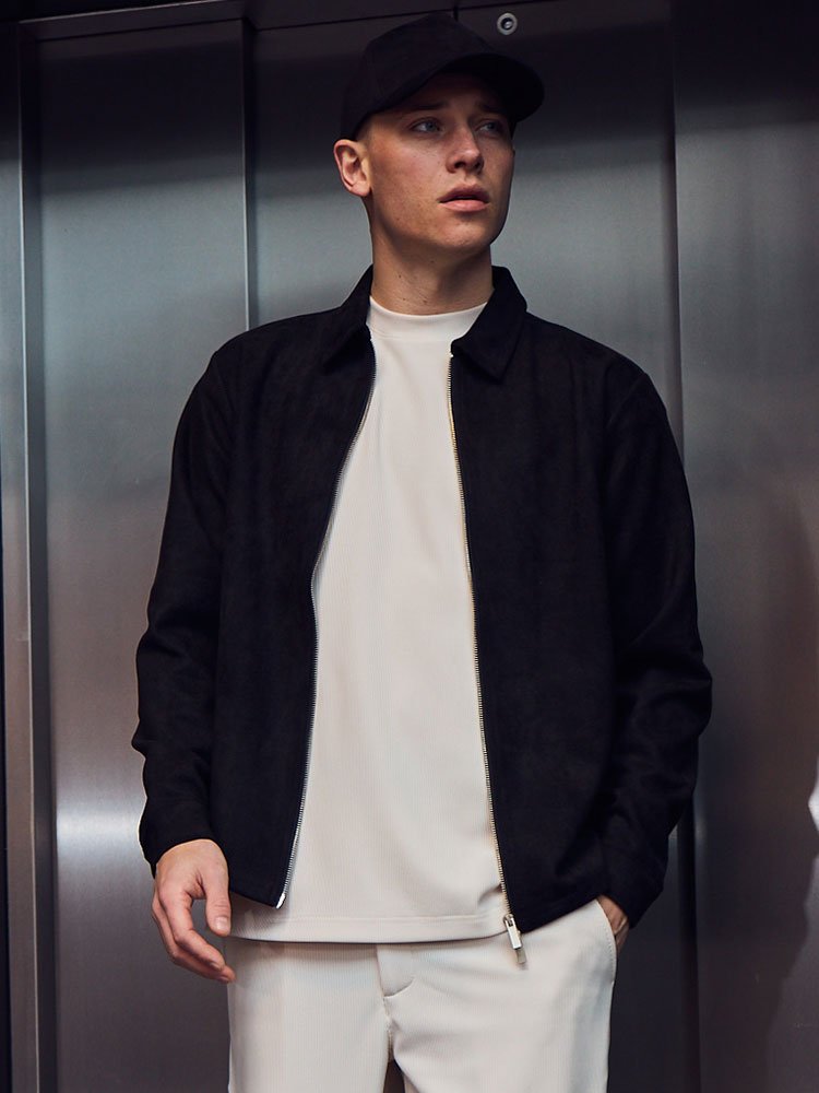 Denki Zip Shirt Black