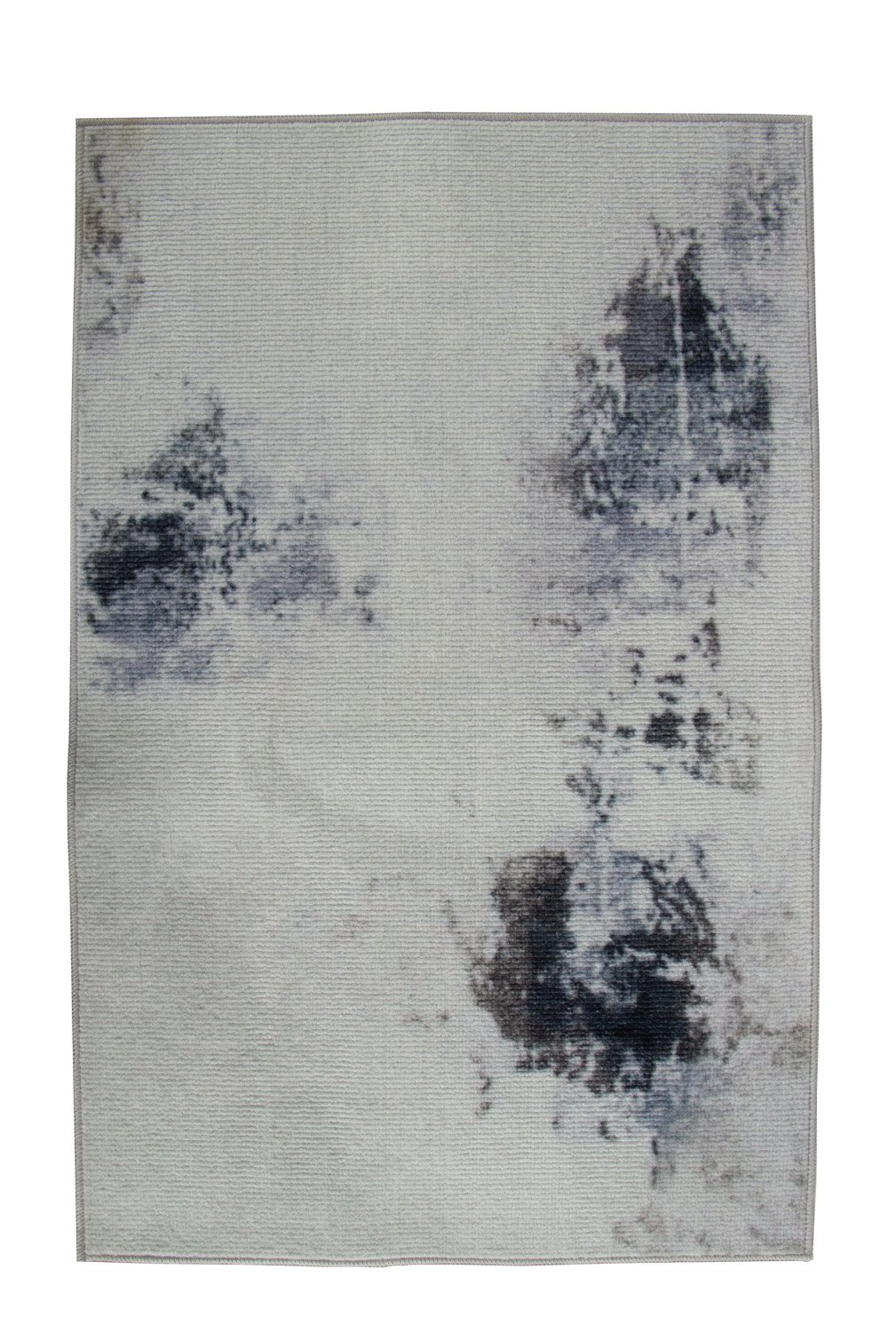 Matta - Stor matta 200x300 cm - Lös matta med halkfri baksida - Grå matta med abstrakt design - Mjuk matta från Nordstrand Home Dorte
