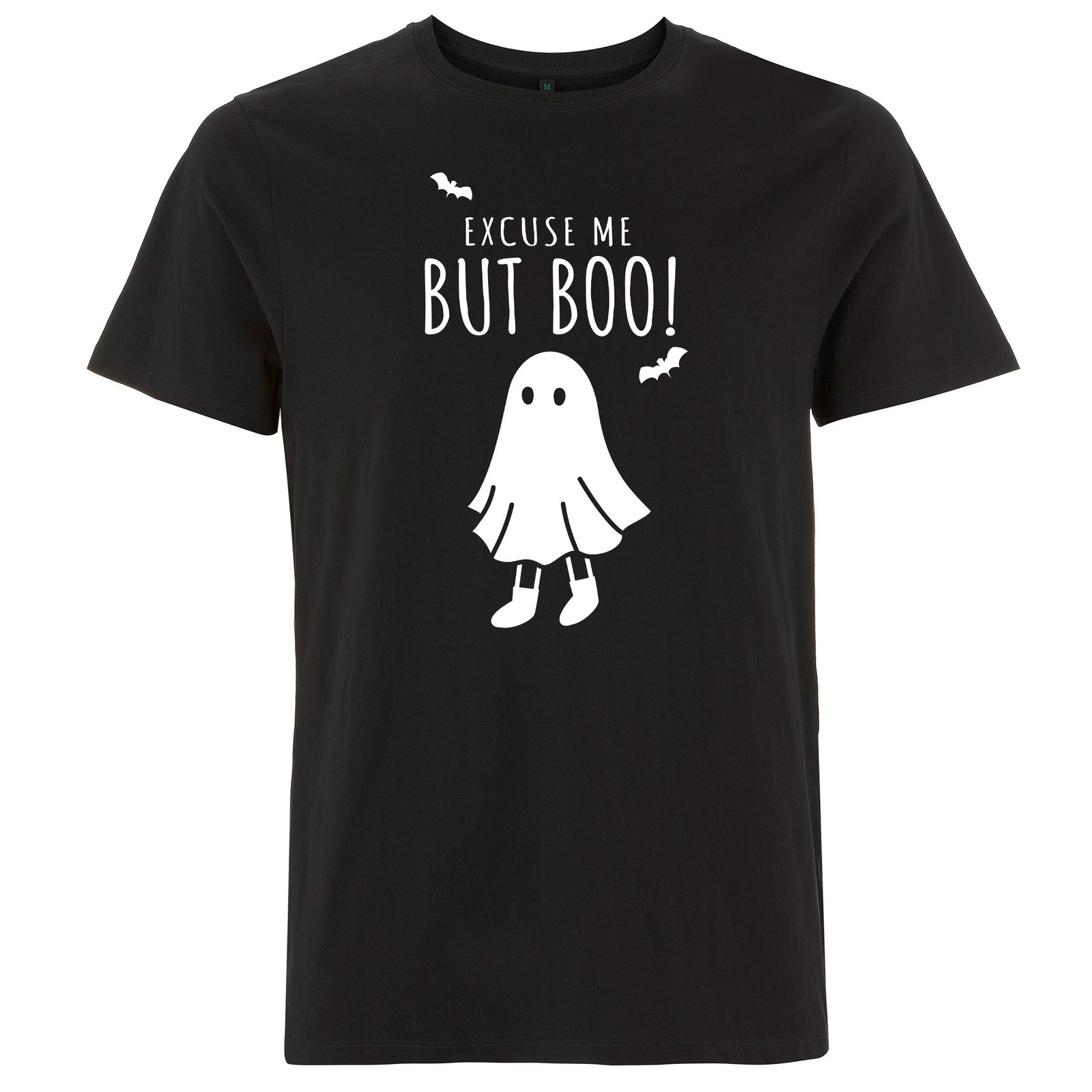 Excuse Me But BOO! Halloween T-shirt – Rolig unisex t-shirt med spöke - Svart