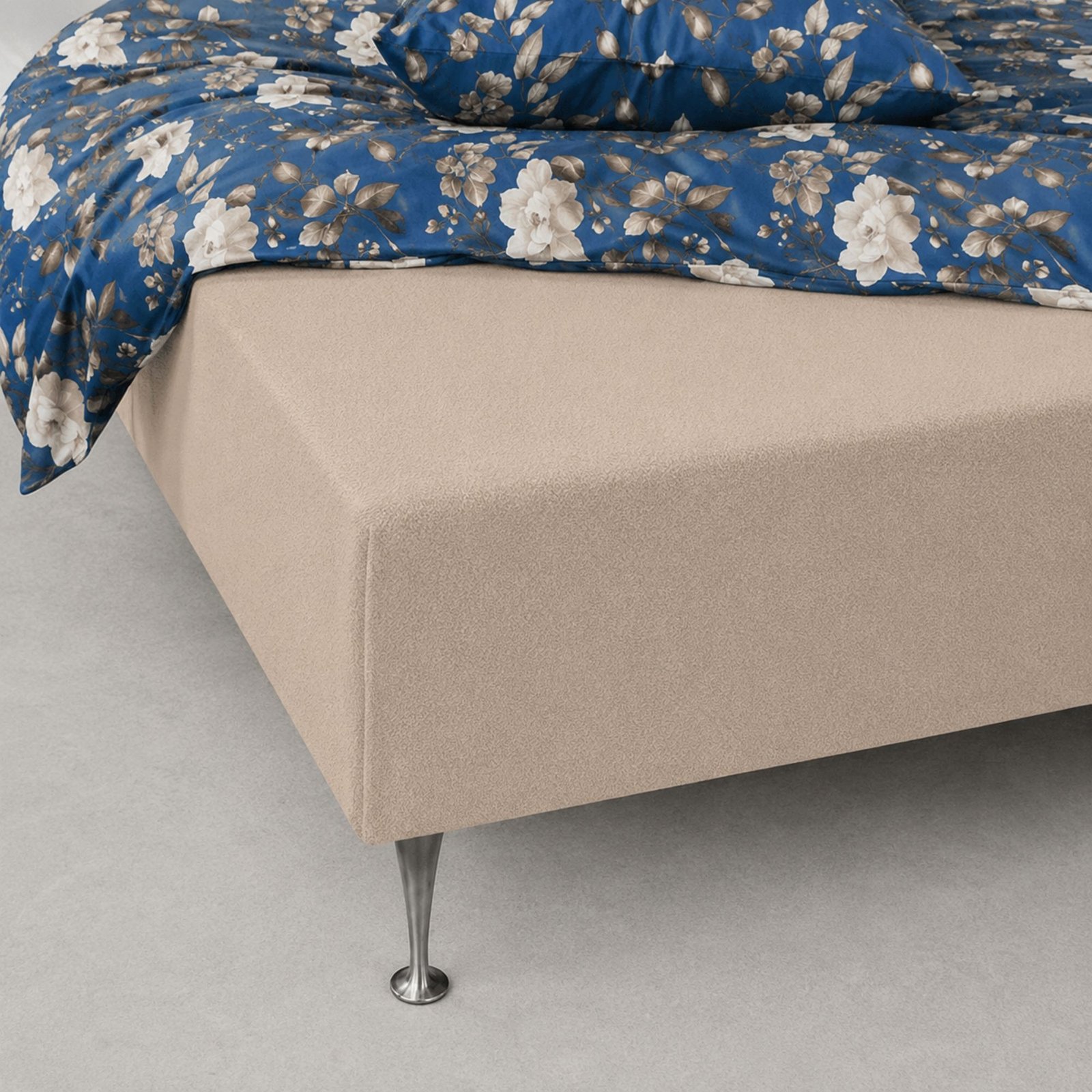 Stretchlakan 90x200 cm - Beige frottélakan