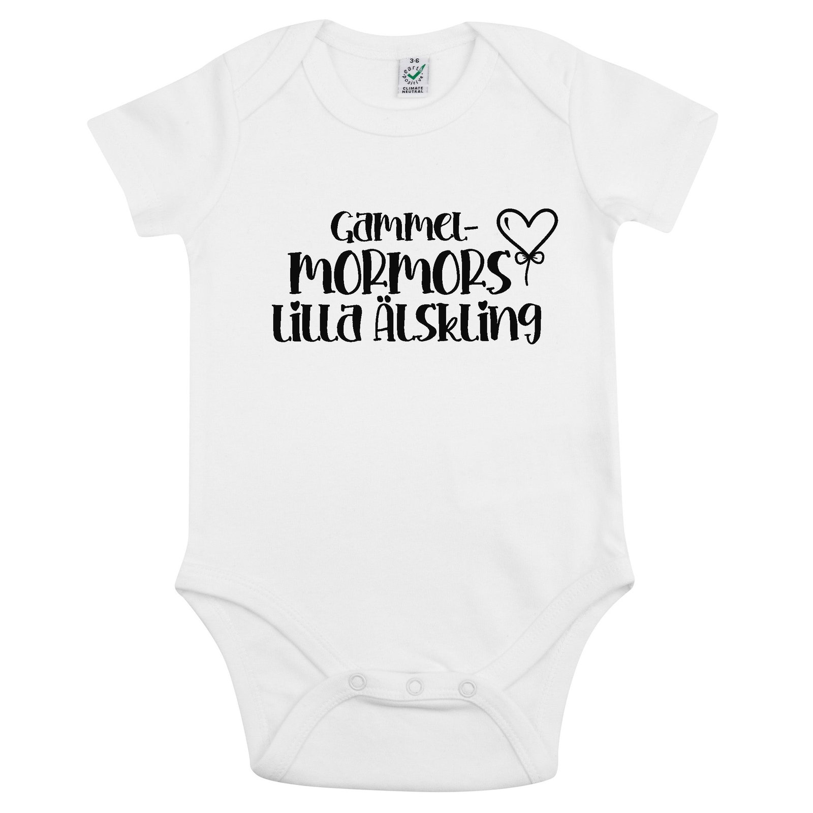 Gammel Mormors Lilla Älskling Babybody Nyfödd - Vit / O - 3 månader