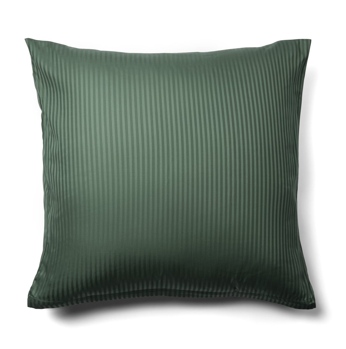 Örngott 60x63 cm - Egyptisk bomull - Gröna jacquardvävda ränder