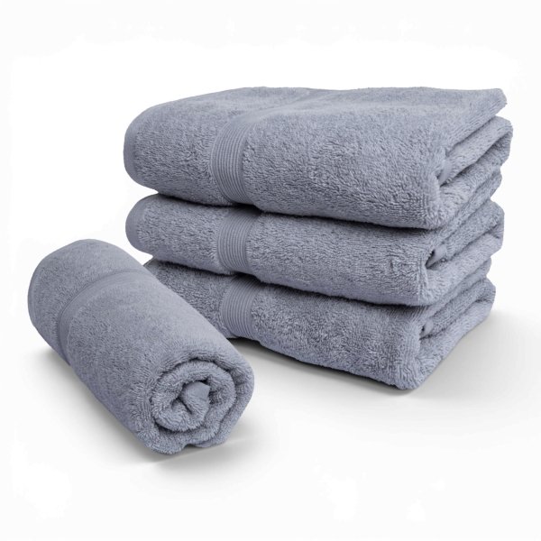 Ekologisk handduk - 100 % GOTS‑certifierad bomull - 50x100 cm - Grå
