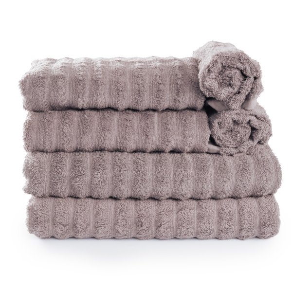Bomullshanddukar - 100% bomull - 6-pack - Brun