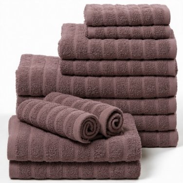 Bomullshanddukar - 100% kammad bomull - 12-pack - Lavendel
