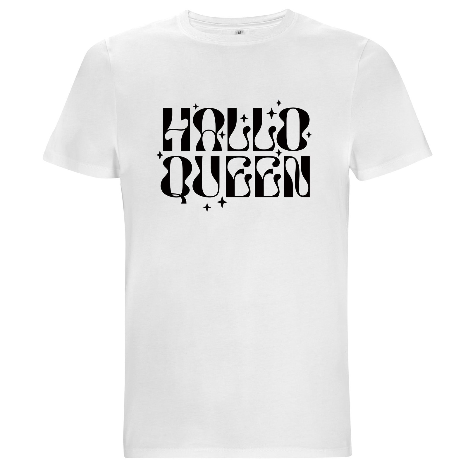 Hallo Queen Halloween T-shirt – Unisex t-shirt med attityd - Vit