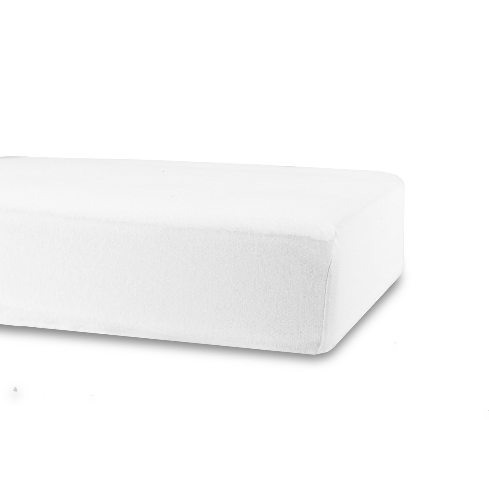 Formsydda lakan 60x120 cm - Vit - Bomulls dra-på-lakan för babymadrass