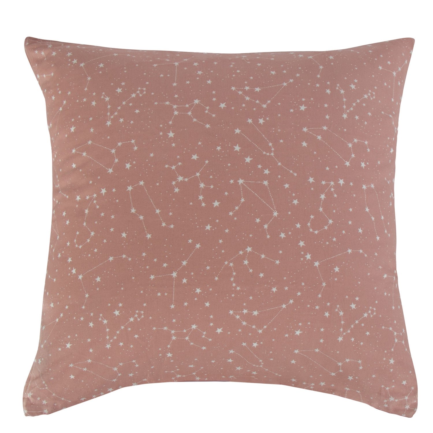 Örngott 60x63 cm - 100% bomull - Zodiac peach - Vändbar med stjärnor