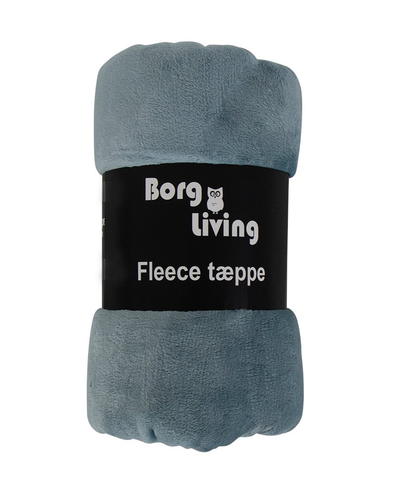 Fleecepläd - Stövd blå - 150x200 cm - Mjuk och härlig sofftäcke - Borg Living