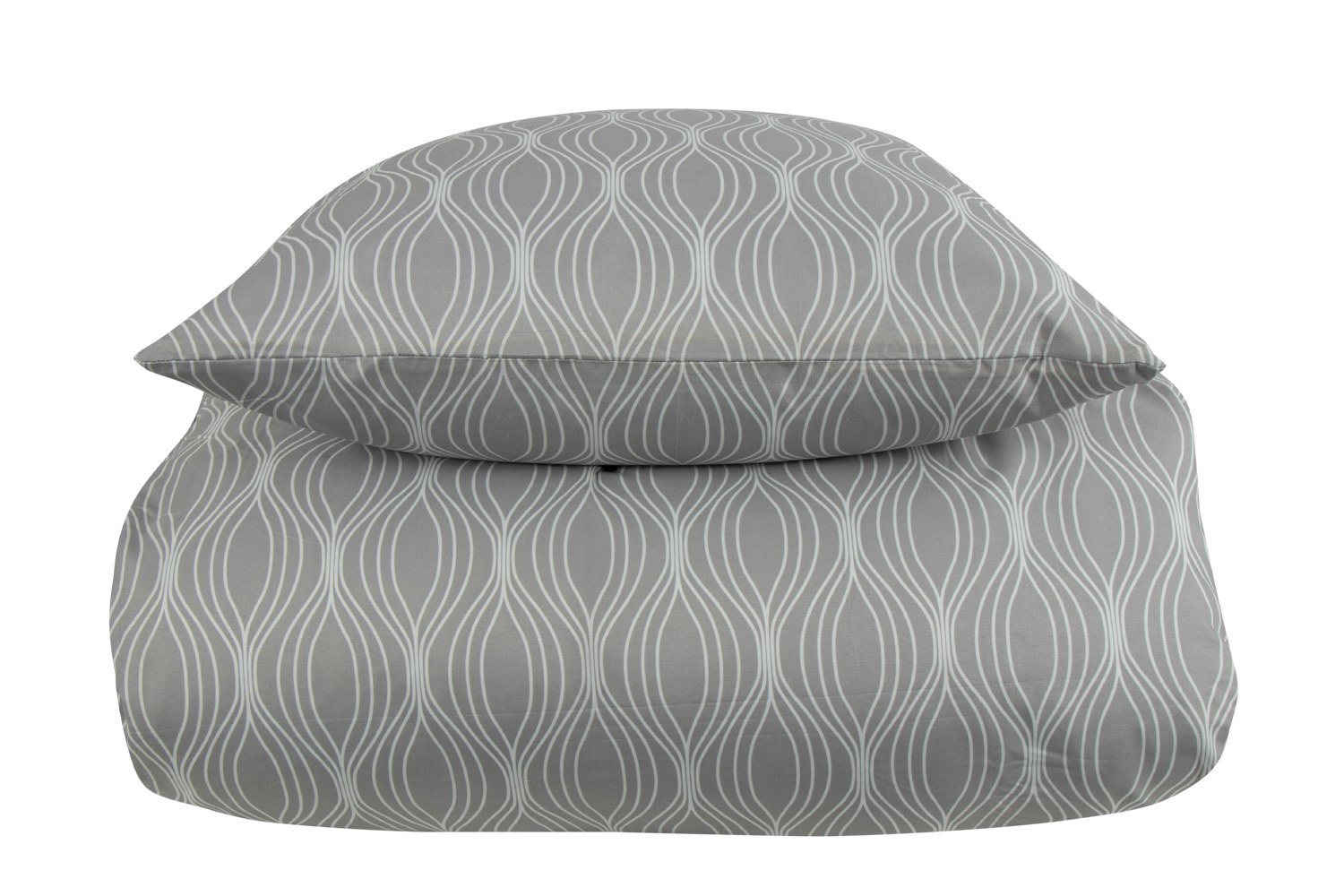 Sängkläder - Wave grey - Mönstrat påslakanset - Mikrofiber - IN Style