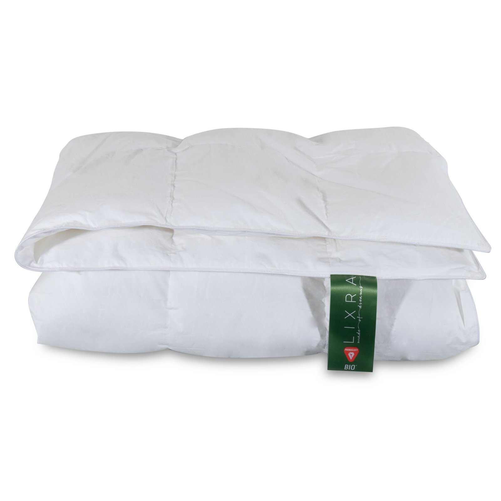 Lixra Primaloft Bio dunfiber dubbeltäcke - återvunnen fiberfyllning - 240x220 cm - Lun helårstäcke