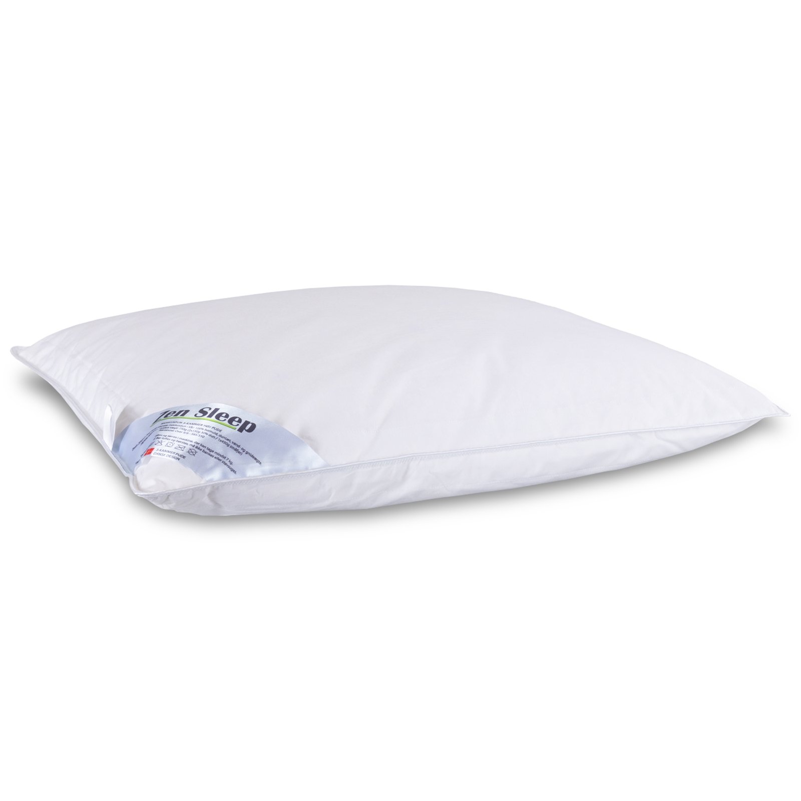Myskdunskudde - Hög huvudkudde - 3-kammars huvudkudde - 50x60 cm - Zen Sleep