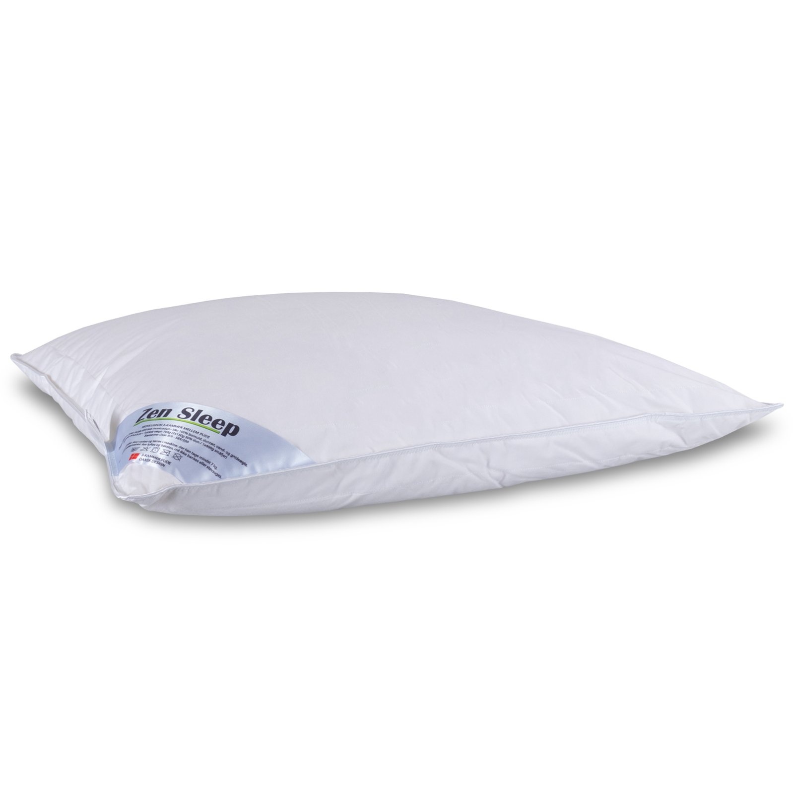 Myskdunkudde - Mellan 3-kammars huvudkudde - 60x63 cm - Zen Sleep