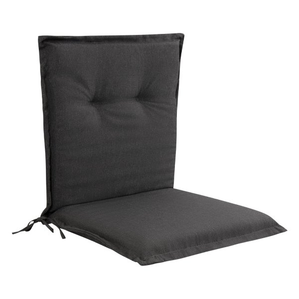 Luksus PLUS trädgårdsdyna till trädgårdsstol - Tjock skumkärna 7 cm - Antracitgrå trädgårdsstolsdyna med extra hög komfort & UV-resistent överdrag - Nordstrand Home dyna