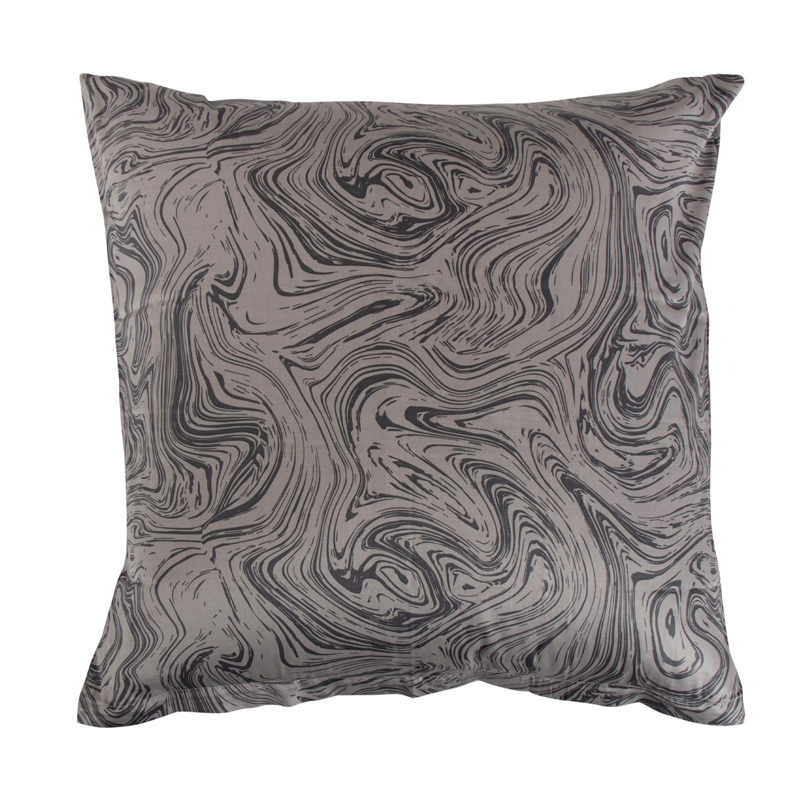 Örngott 60x63 cm - Bomullssatin - grått marbleprint