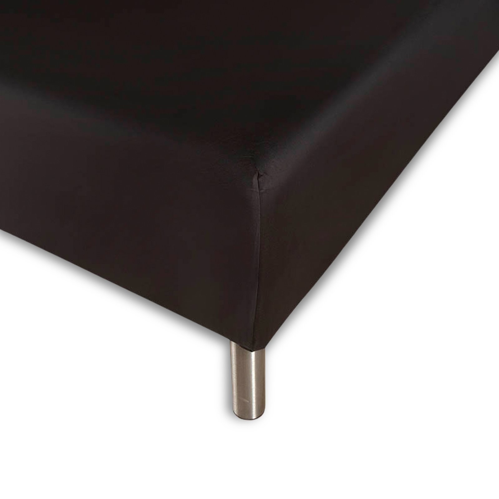 Formsydda lakan 140x210 cm - Svart - 100 % Bomull - Dra-på-lakan för madrass - Night & Day