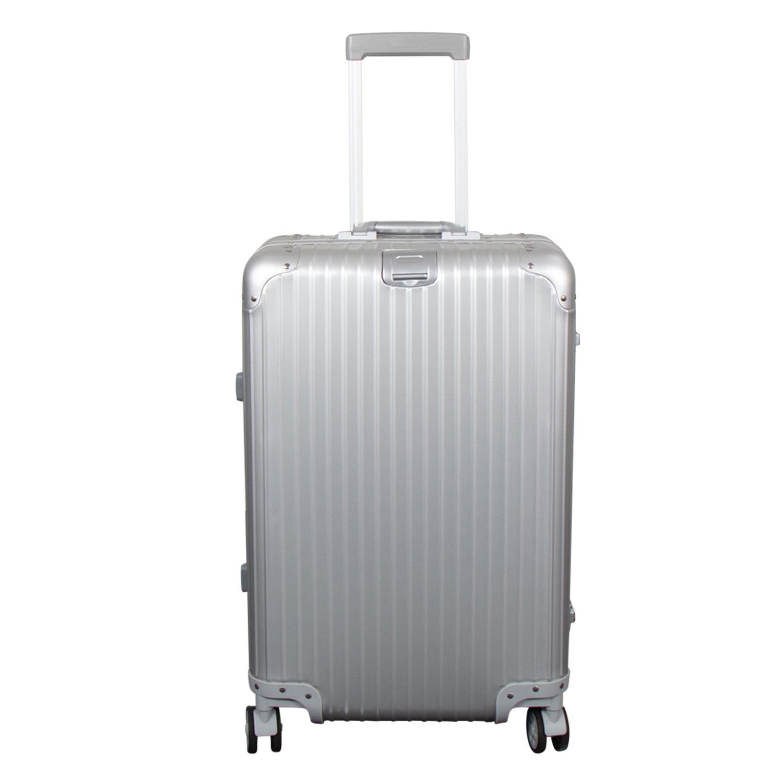 Aluminiumresväska - Silverfärgad - 68 liter - Lyxig resväska med TSA-lås