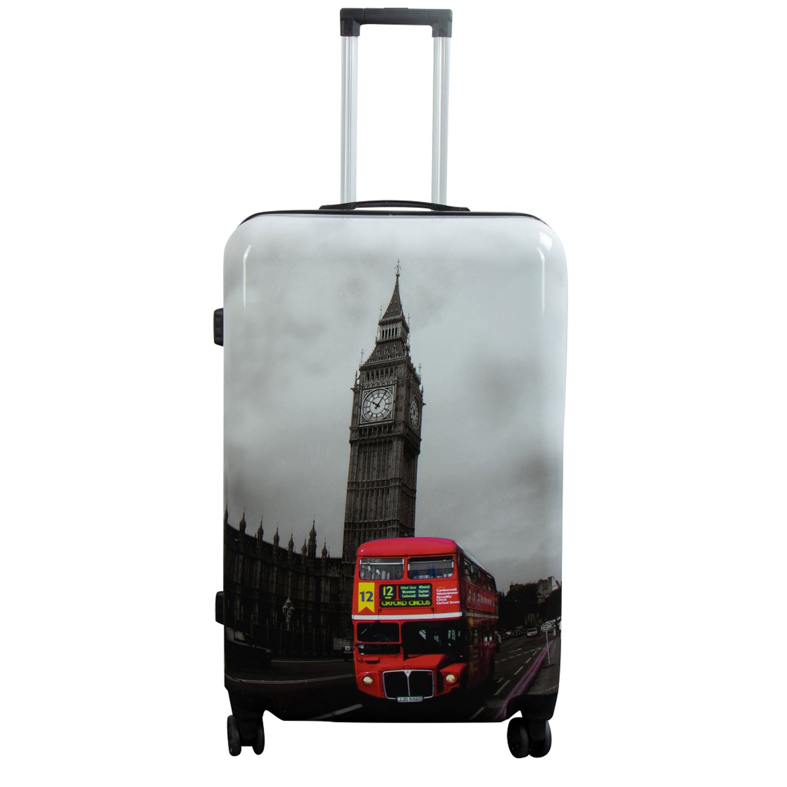 Stor resväska - Hardcase resväska med motiv - Big Ben - Exklusiv lättvikt resväska
