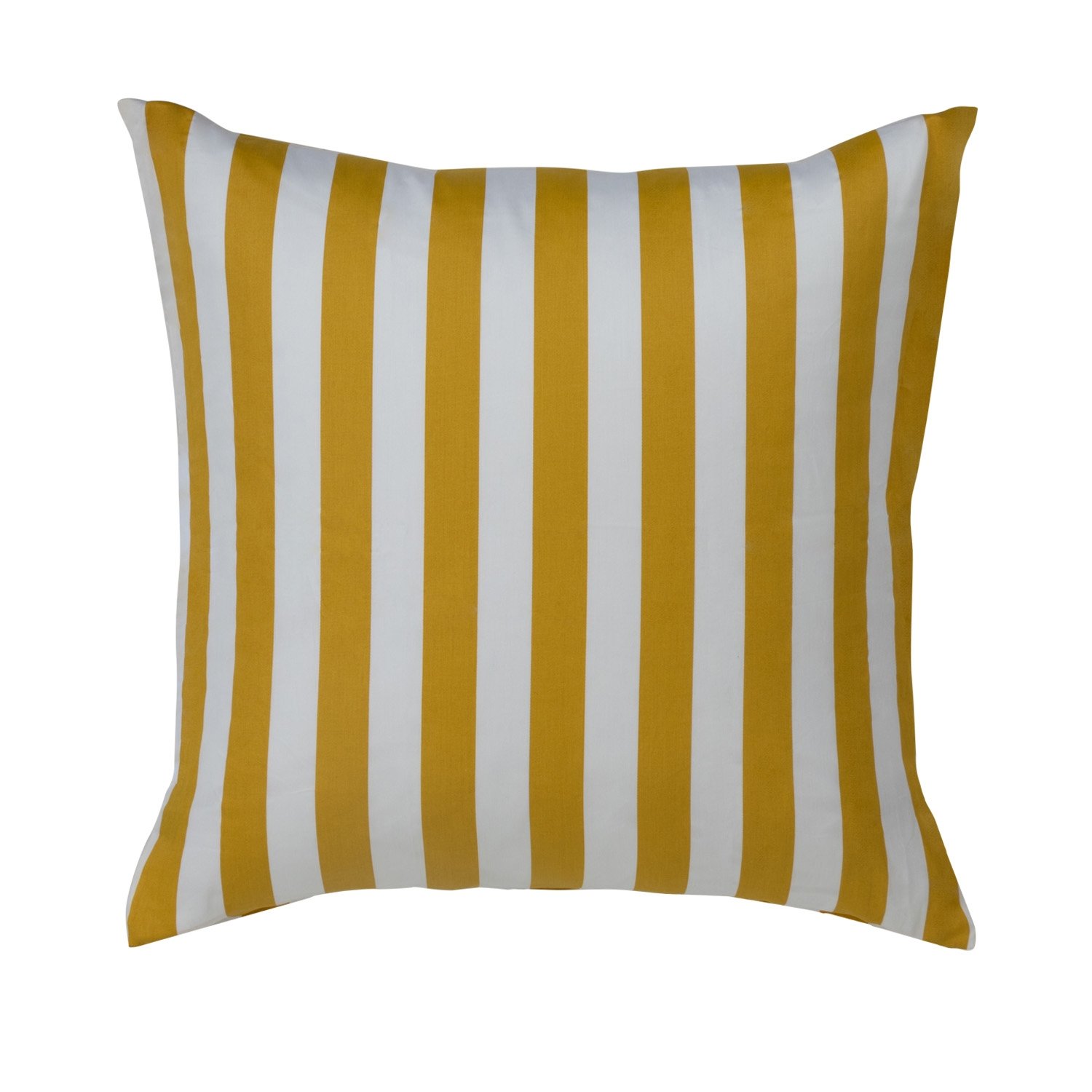 Örngott 60x63 cm - 100% bomullssatin - Nordic Stripe - Gula ränder