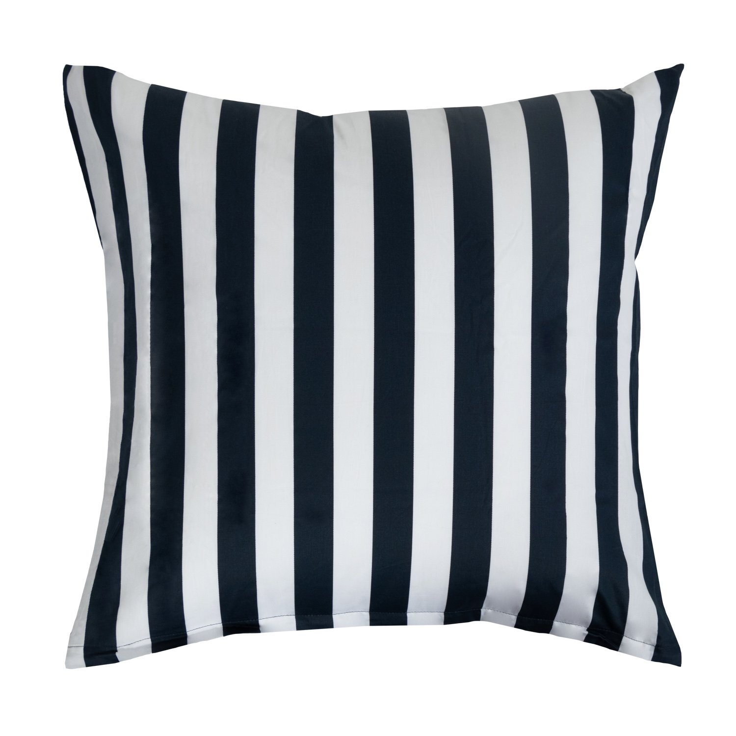 Örngott 60x63 cm - 100% bomullssatin - Nordic Stripe - mörkblå ränder