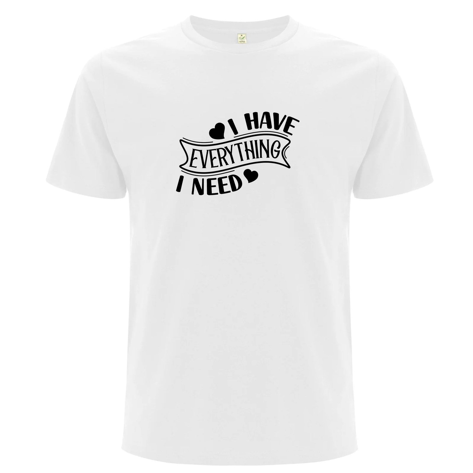 I Have Everything I Need & I Am Everything – T-shirts för Par - I have everything I need / Vit