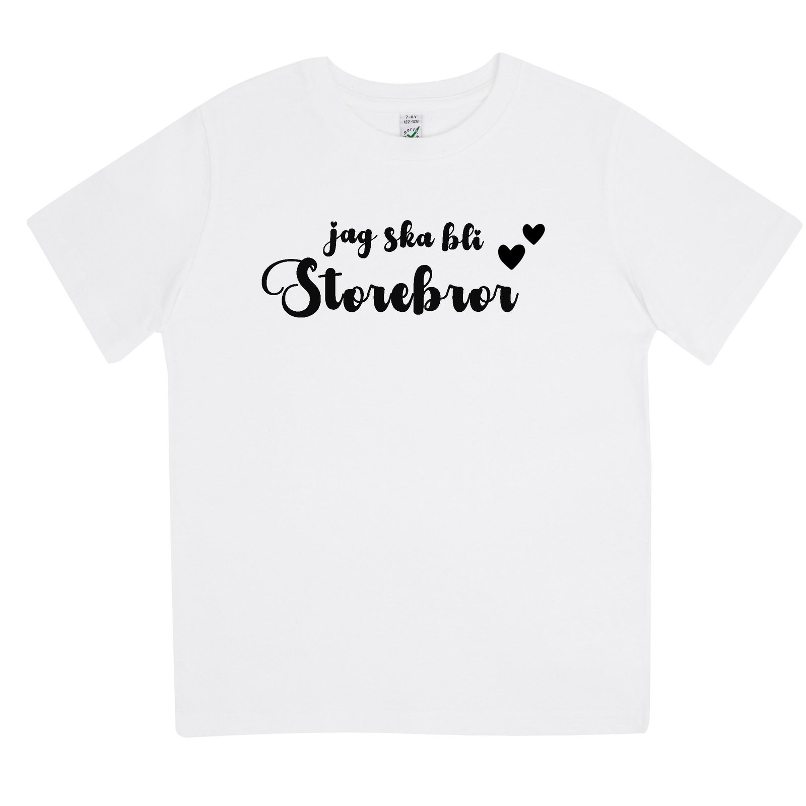 Jag ska bli Storebror – T-shirt barn - Vit / 98/104 (3-4 år)