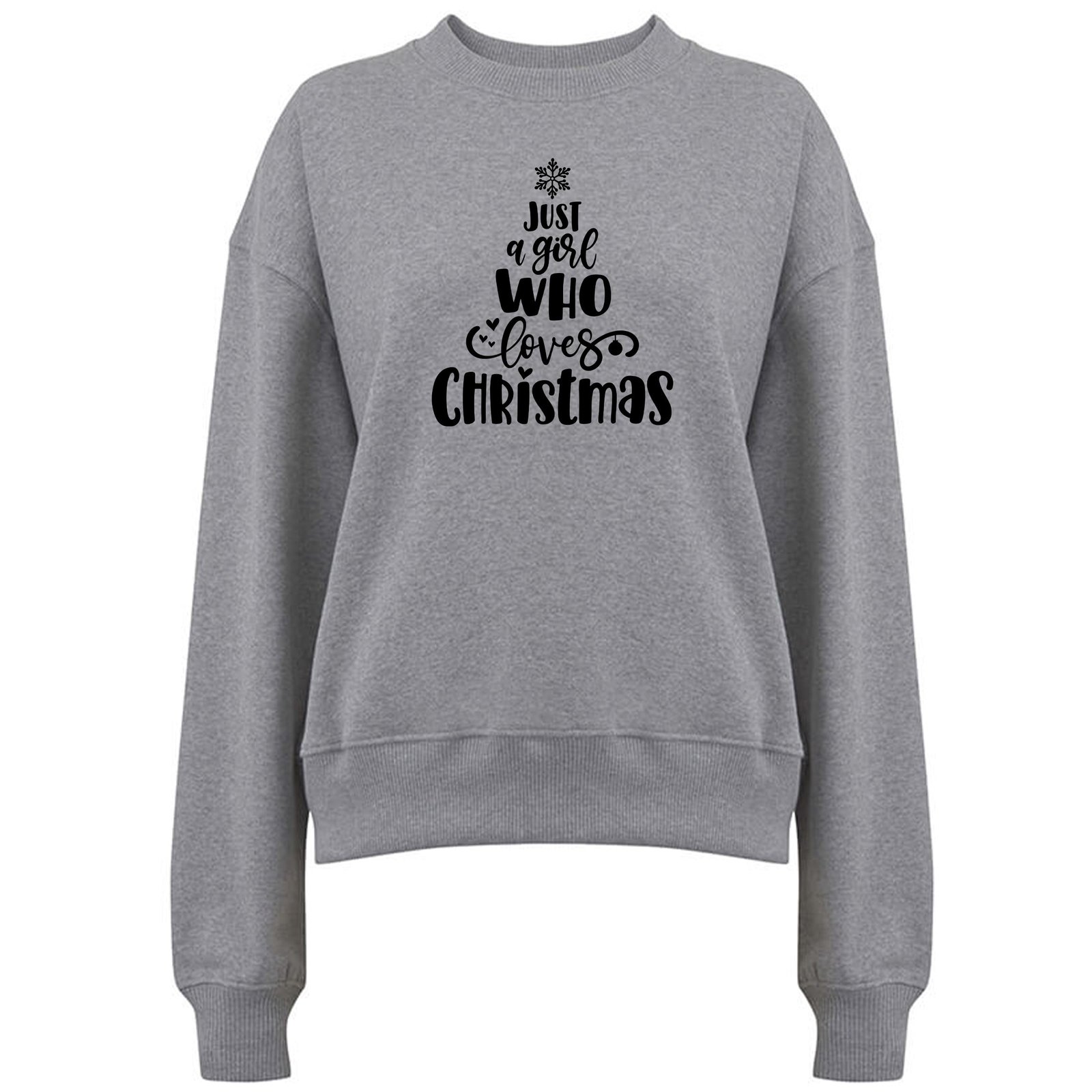 Just A Girl Who Loves Christmas [Gran]-  Jultröja - Grå