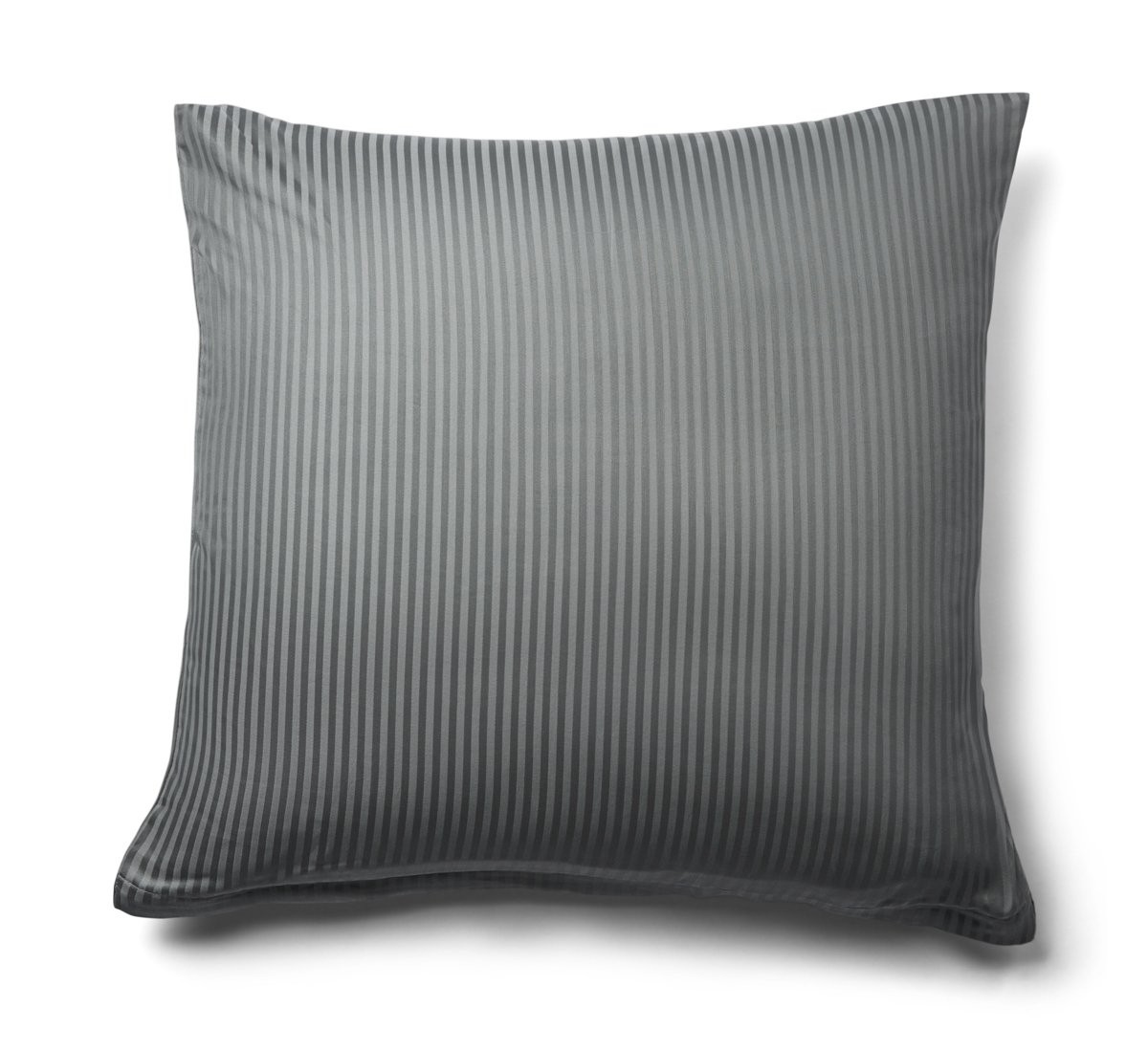 Örngott 60x63 cm - Egyptisk bomull - Ljusgrå jacquardvävda ränder