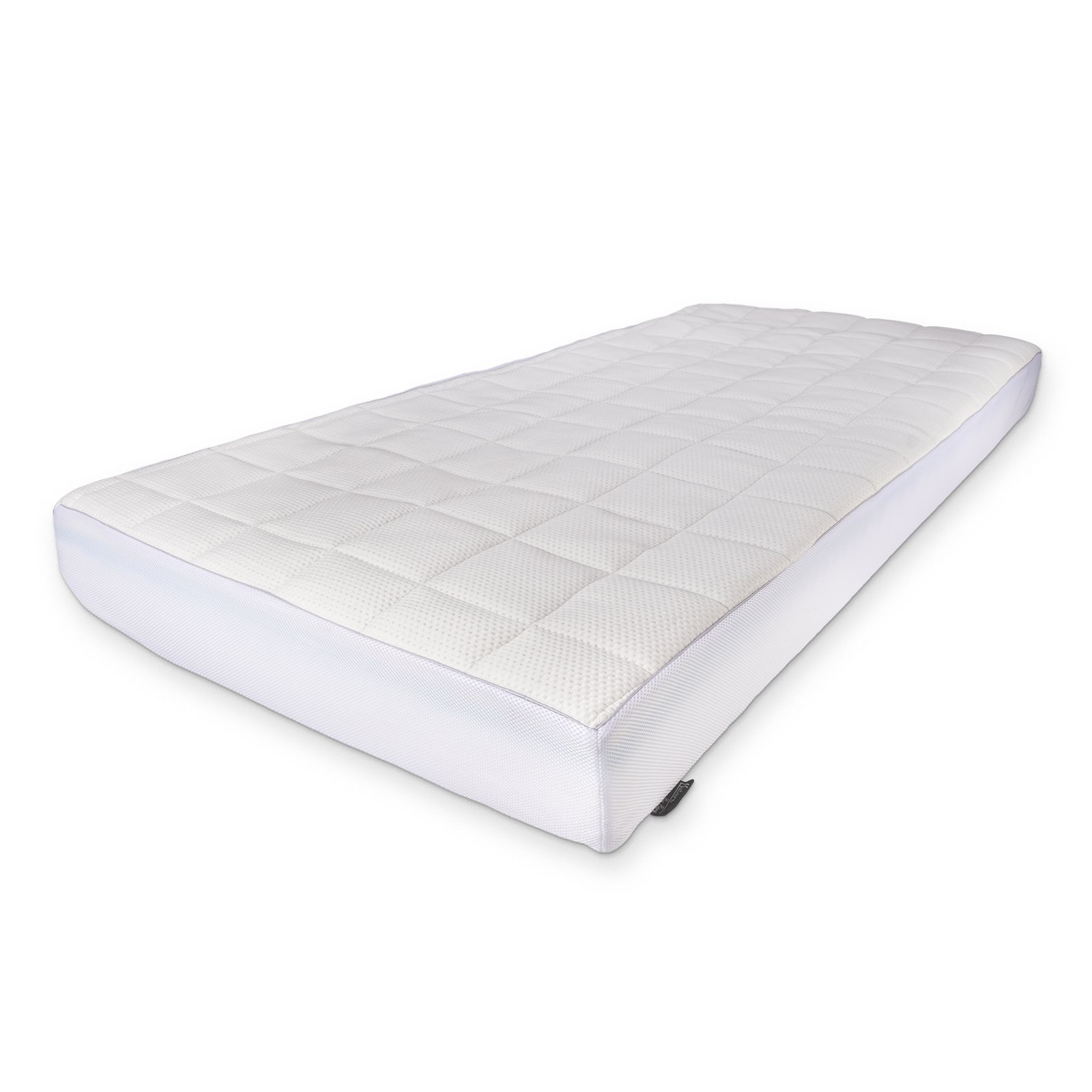 Natur latex madrass 90x200 - Höjd 18 cm - 5 zoner - Lyx skummadrass medium/fast - Vändbar - Madrass med svalkande naturlatex topp - Nature By Borg