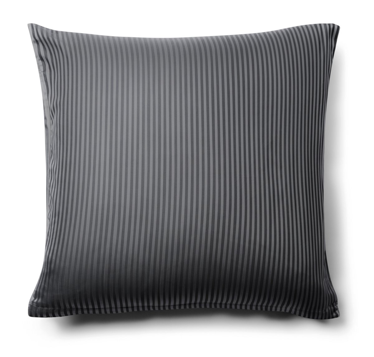 Örngott 60x63 cm - Egyptisk bomull - Grå jacquardvävda ränder