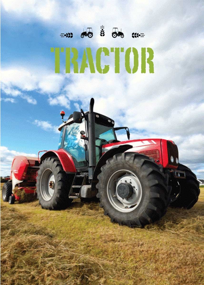 Barnfilt - Röd traktor - 100x140 cm - Mjuk och härlig fleecefilt - Borg Living