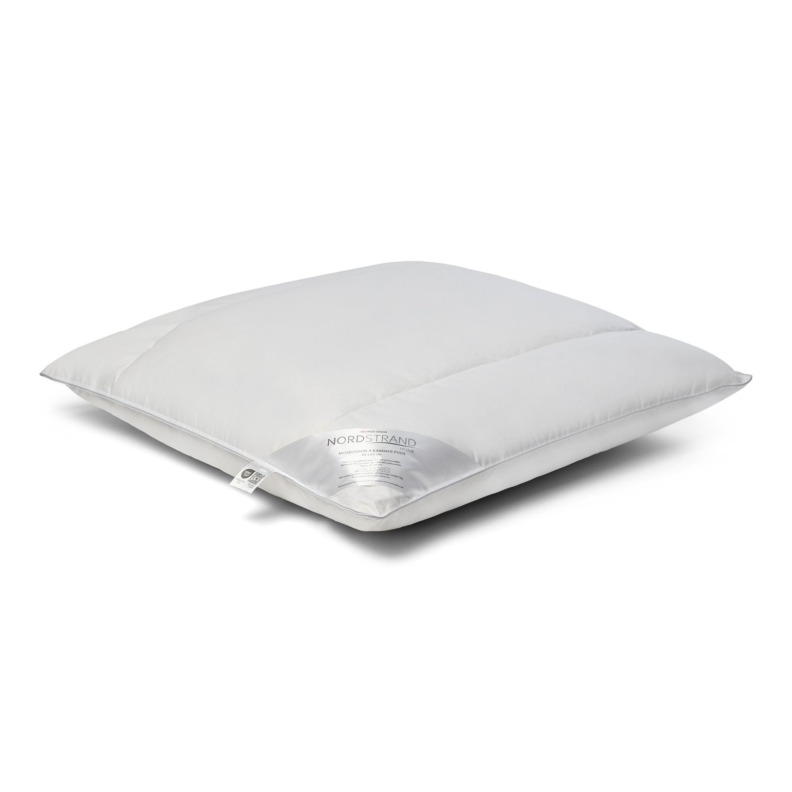 Myskdun kudde - 4-kammars huvudkudde - 60x63 cm - Nordstrand Home