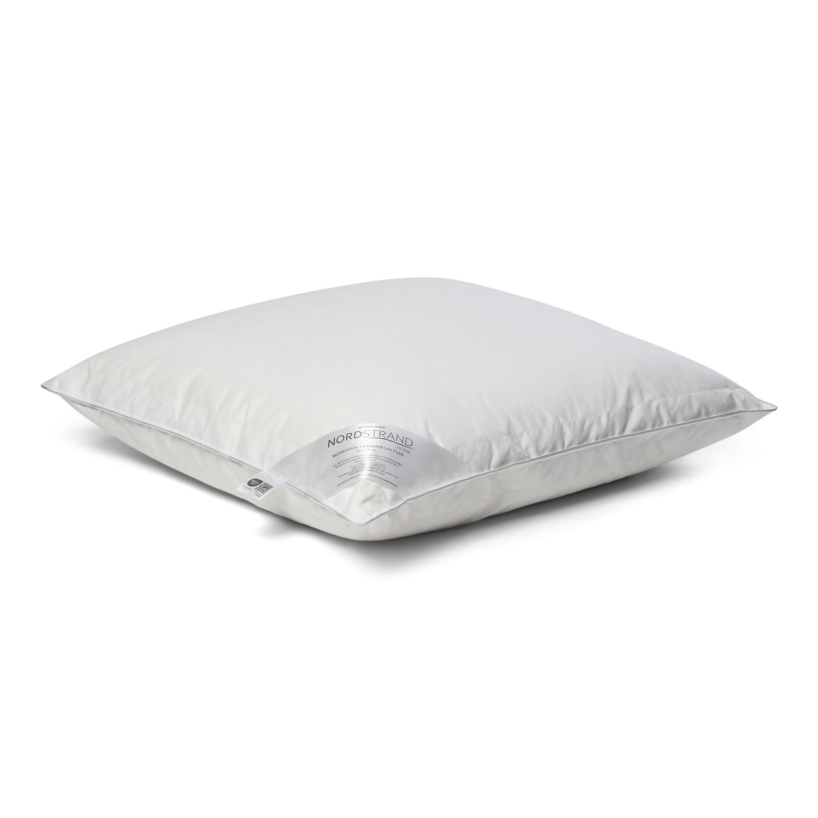 Myskdun huvudkudde - Låg dunkudde - 3-kammarskudde - 60x63 cm - Nordstrand Home