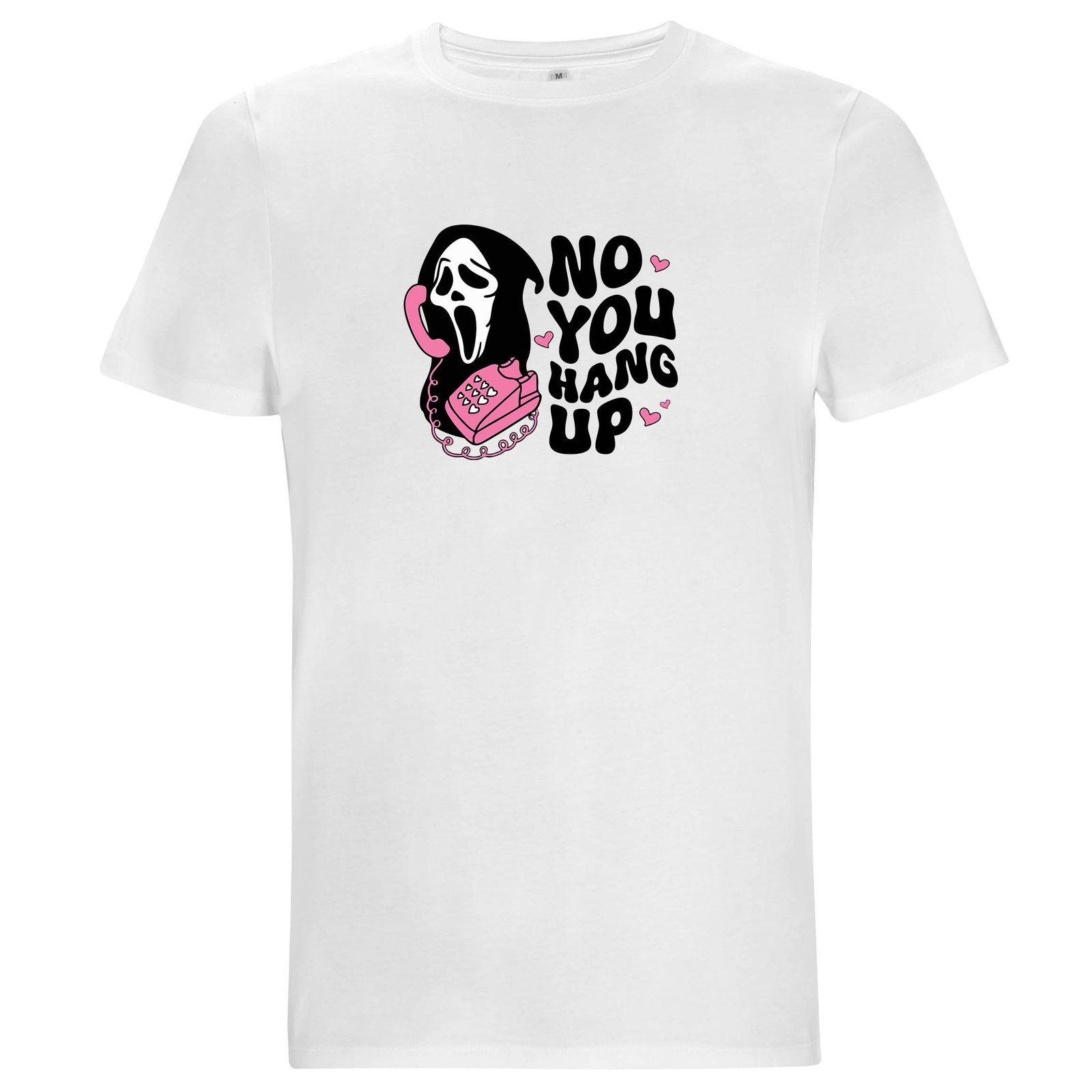 No You Hang Up – Unisex Halloween T-shirt - Vit