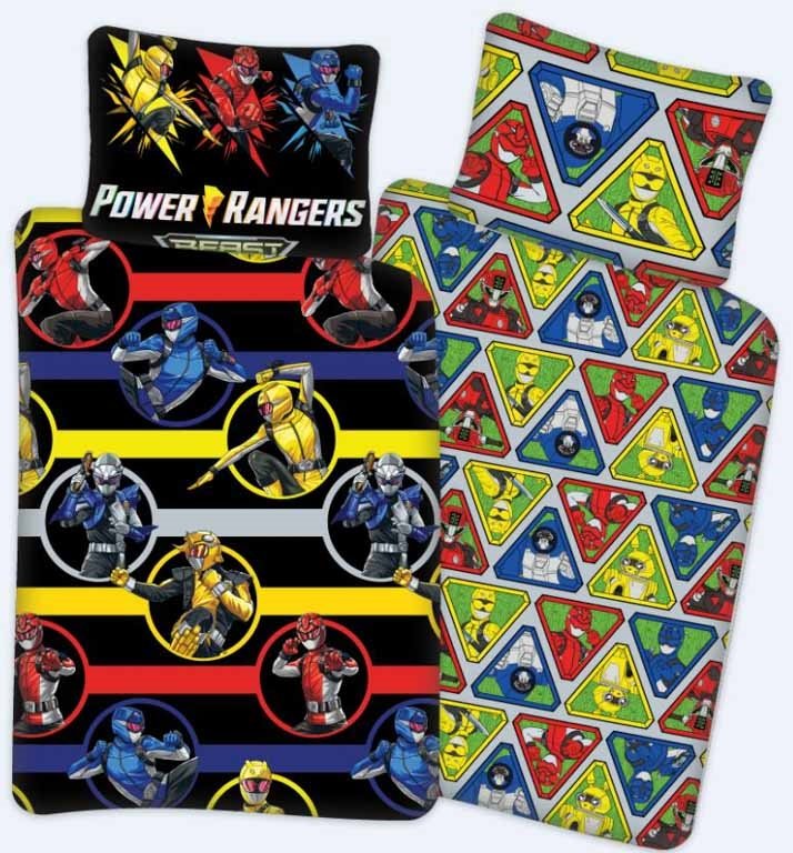 Power Rangers sängkläder - 100% bomull - Juniorbäddset 100x140 cm