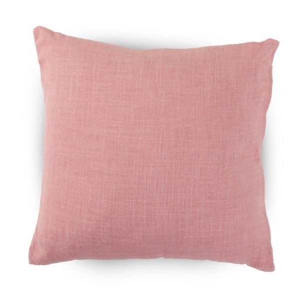 Prydnadskudde 45x45 cm - 100% bomull - Rosa